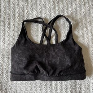 Lululemon Black Strappy Sports Bra